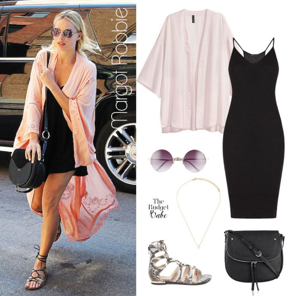 BCBGMaxazria Black Ribbed Racerback Slip Dress